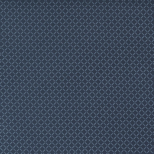 Nantucket Summer Quilt Fabric Navy 55265 12 by Camille Roskelley for Moda Fabrics - Jammin Threads