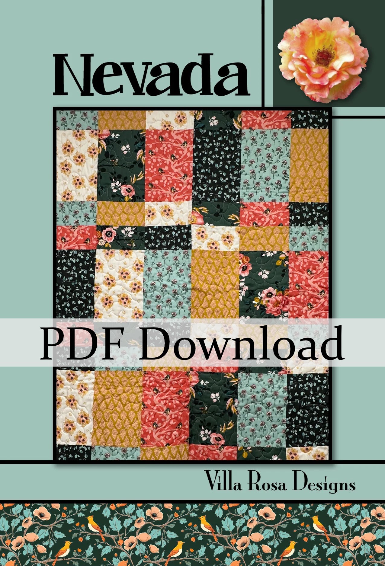 Nevada Quilt Pattern by Villa Rosa Designs (PDF Version) - Jammin Threads