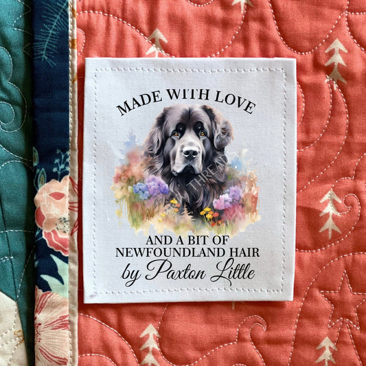 Newfoundland Dog Quilt Labels - Jammin Threads