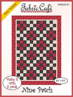 Nine Patch 3 Yard Quilt Pattern by Fabric Cafe - Jammin Threads