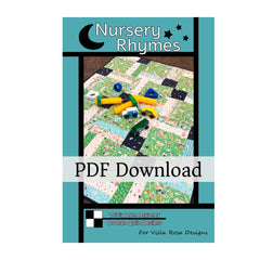 Nursery Rhymes Quilt Pattern – Orphan Quilt Designs for Villa Rosa Designs • Focal Print & 2½" Strip Friendly (PDF Download)) - Jammin Threads