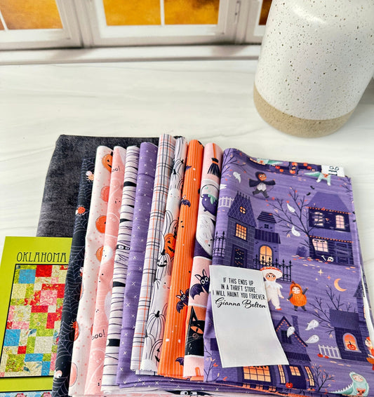 Oklahoma Halloween Quilt Kit. Beginner Quilt Kit - Jammin Threads