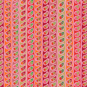 Paisley Stripe - Red Quilt Fabric| Kaffe: From the Archives PWGP032.RED - Jammin Threads