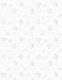 Paisley White on White Quilt Fabric by Wilmington Prints Tone on Tone 1817 39138 100 - Jammin Threads