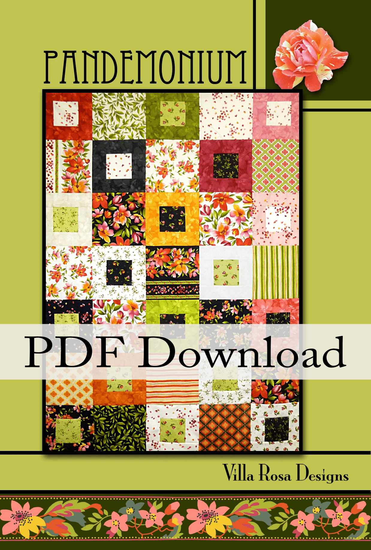 Pandemonium Quilt Pattern by Villa Rosa Designs (PDF Download) - Jammin Threads