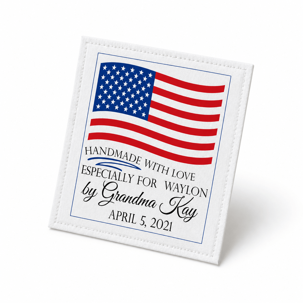 Patriotic Quilt Label - Cotton or Polyester - Jammin Threads