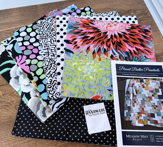 Peanut Butter Pinwheel Quilt Kit featuring Kaffe Classics Plus - Jammin Threads