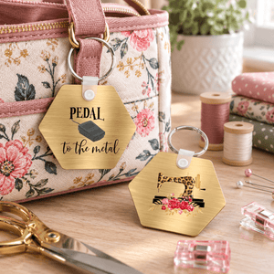 Pedal to the Metal Sewing Machine Keychain – Quilter Gift - Jammin Threads