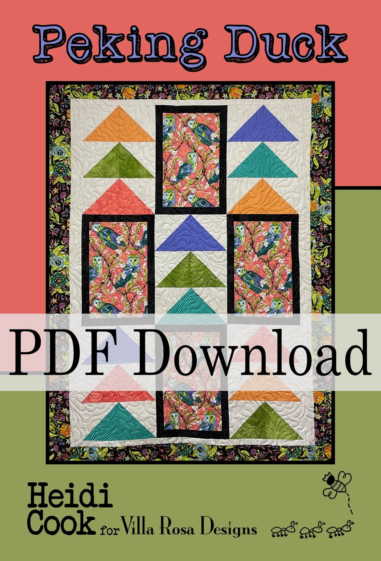 Peking Duck Quilt Pattern by Heidi Cook for Villa Rosa Designs (PDF Download) - Jammin Threads