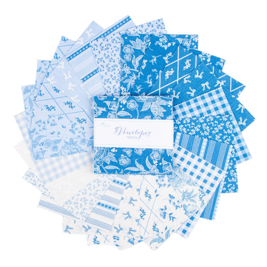 Penelope Charm Pack 5 - 16640 - 42 by My Mind's Eye for Riley Blake Designs - Jammin Threads