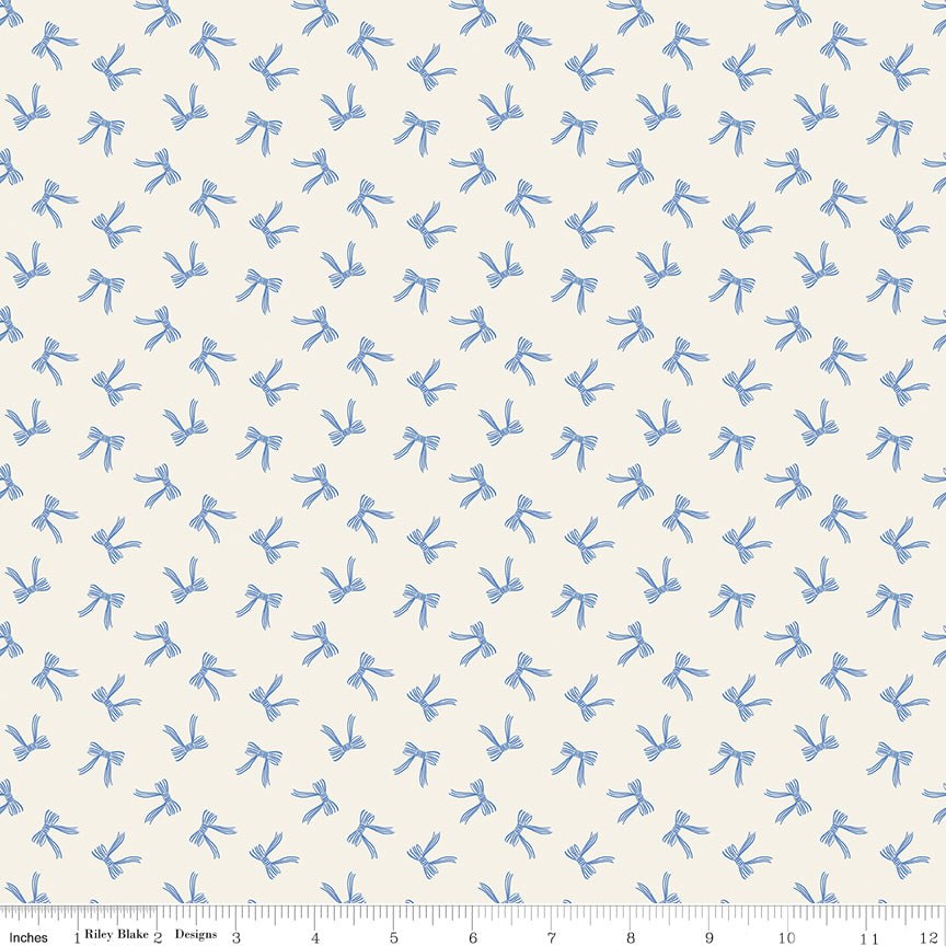 Penelope Quilt Fabric Bows C16643 - CREAM by My Mind's Eye for Riley Blake Designs - Jammin Threads