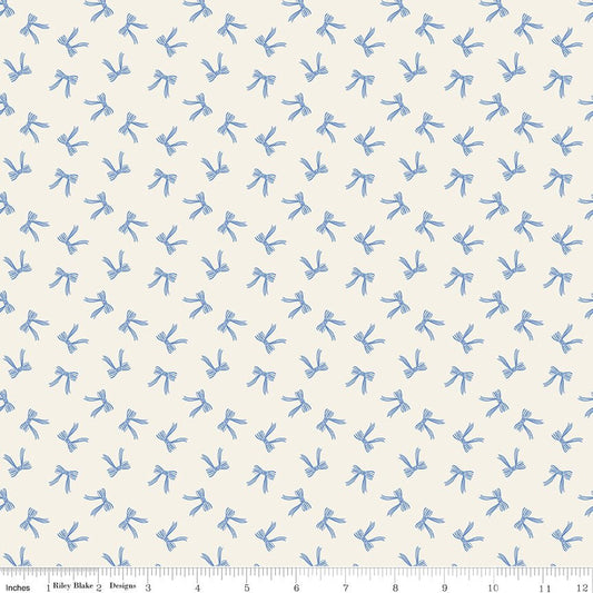 Penelope Quilt Fabric Bows C16643 - CREAM by My Mind's Eye for Riley Blake Designs - Jammin Threads