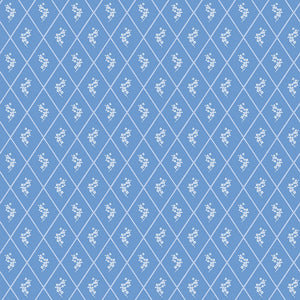 Penelope Quilt Fabric Diamonds C16642 - BLUE by My Mind's Eye for Riley Blake Designs - Jammin Threads