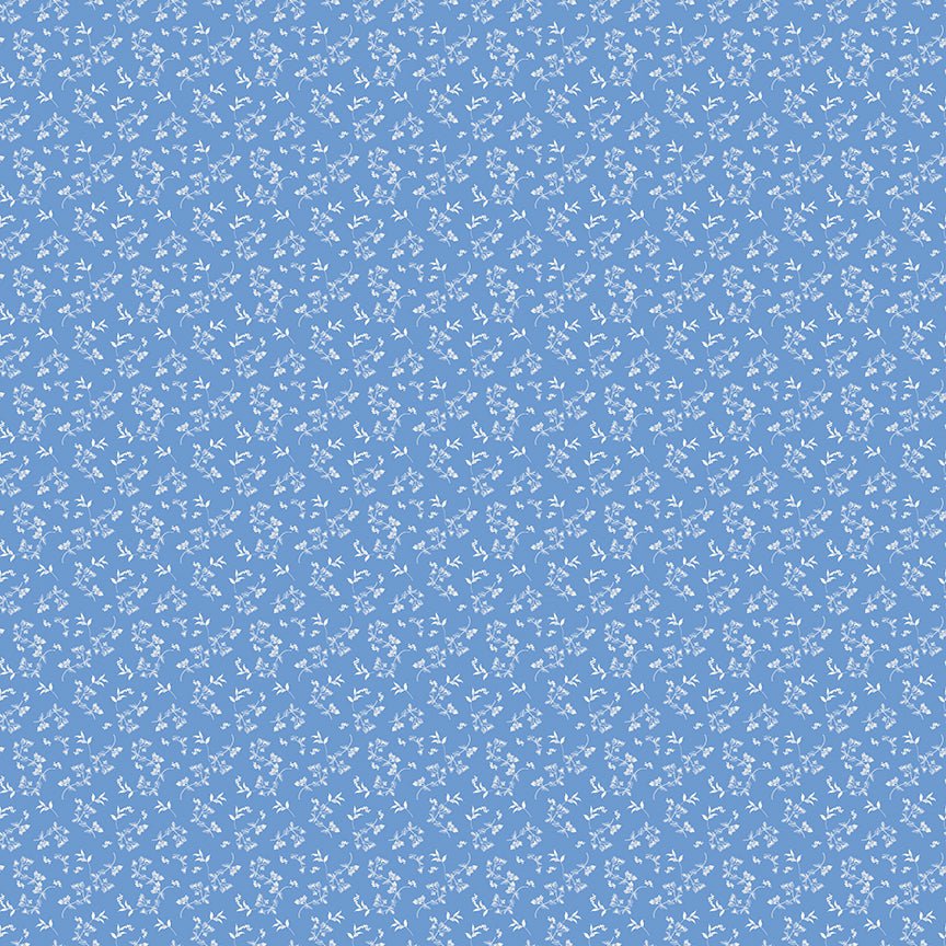 Penelope Quilt Fabric Mini Stems Sky C16646 - BLUE by My Mind's Eye for Riley Blake Designs - Jammin Threads