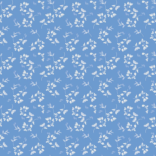 Penelope Quilt Fabric Stems C16641 - BLUE by My Mind's Eye for Riley Blake Designs - Jammin Threads