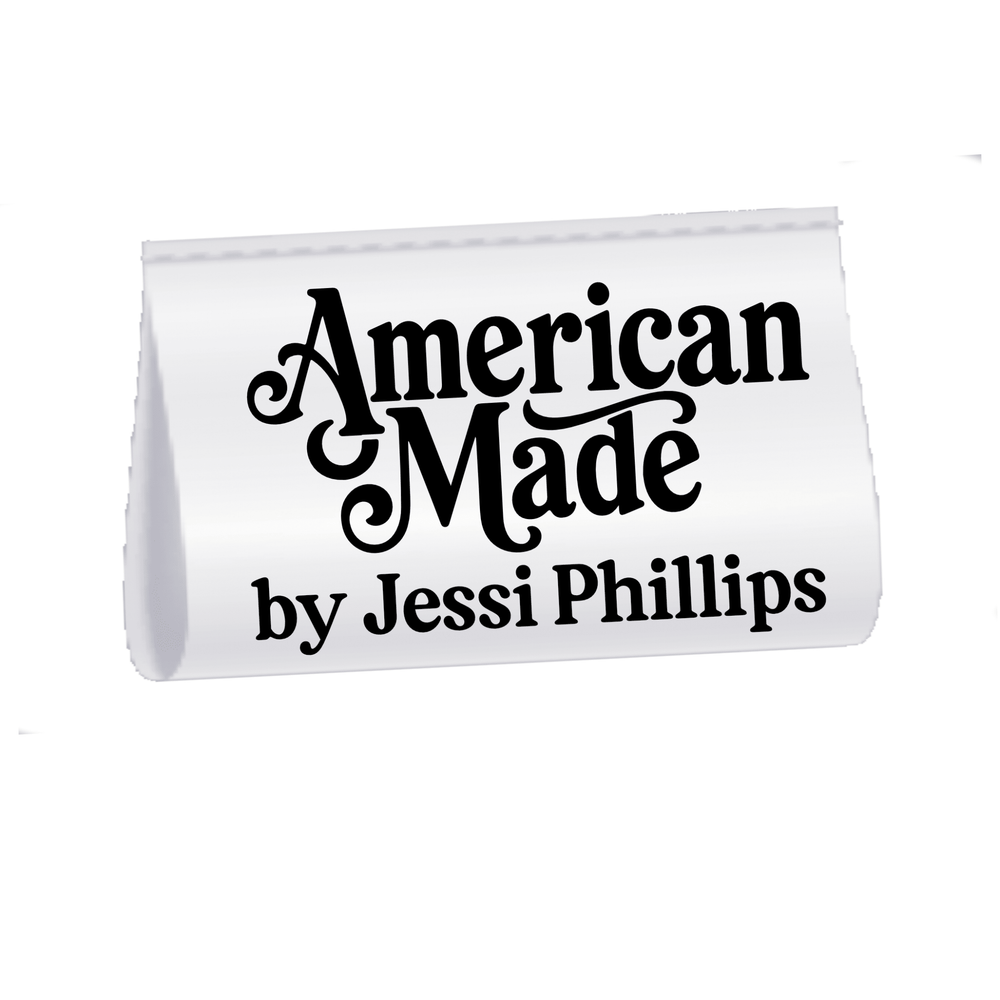 Personalized “American Made” Satin Quilt Tags - Jammin Threads