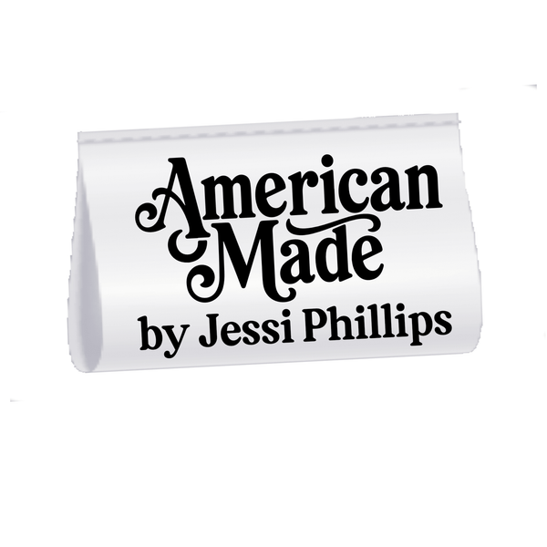 Personalized “American Made” Satin Quilt Tags - Jammin Threads