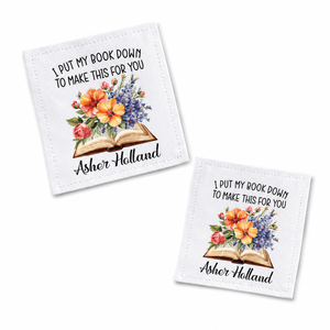 Personalized Book Lover Quilt Label – I Put My Book Down to Make This for You - Jammin Threads