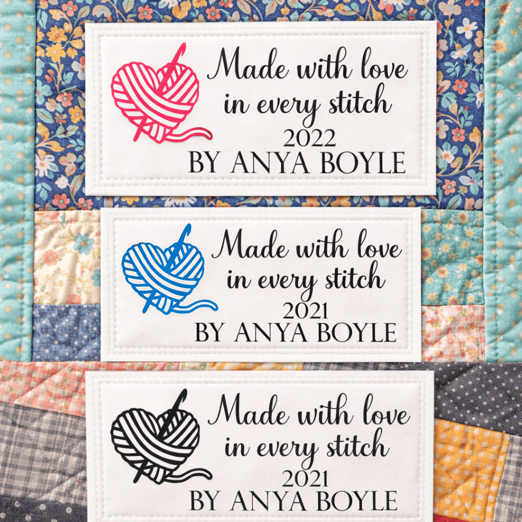Personalized Crochet & Knit Labels – Made with Love in Every