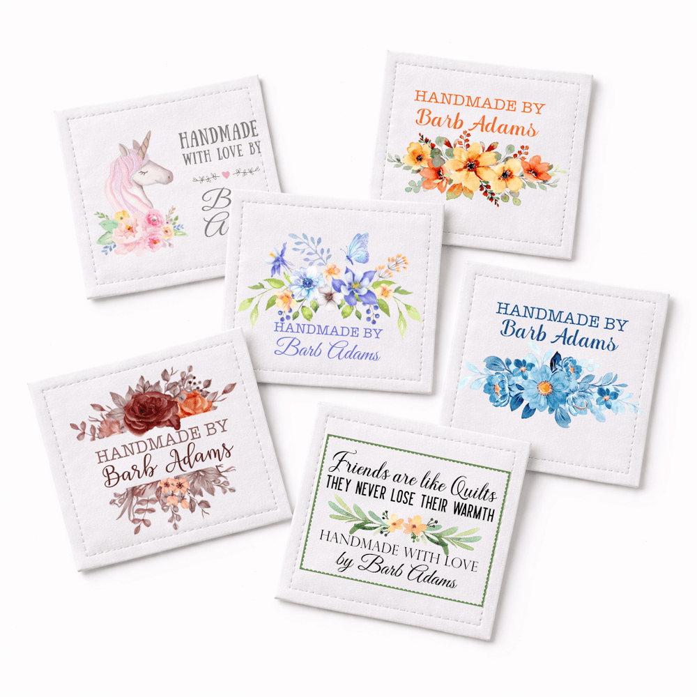 Pretty quilt labels by Jammin' Threads