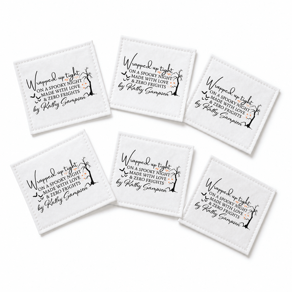 Personalized Halloween Quilt Labels – Sheet of 6 (2.75" x 1.75") - Jammin Threads
