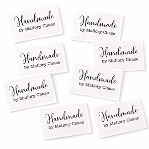 Personalized “Handmade By” Quilt Labels – Custom Quilt Maker Name Labels – Sew - On Fabric Quilt Tags – 2.75 x 1.25 - Jammin Threads