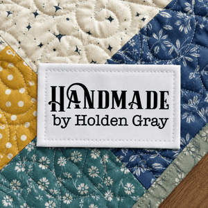 Personalized Handmade Quilt Label – Custom Name Cotton or Polyester Label - Jammin Threads