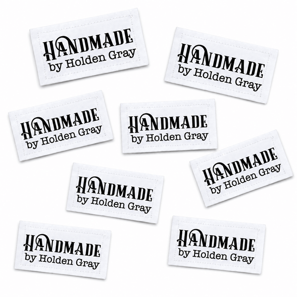 Personalized Handmade Quilt Label – Custom Name Cotton or Polyester Label - Jammin Threads