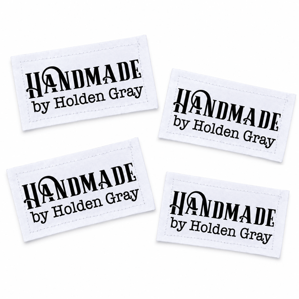 Personalized Handmade Quilt Label – Custom Name Cotton or Polyester Label - Jammin Threads