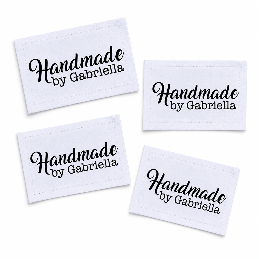 Personalized Handmade Quilt Label – Minimalist Maker Name Label - Jammin Threads