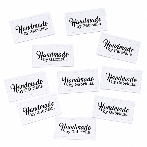 Personalized Handmade Quilt Label – Minimalist Maker Name Label - Jammin Threads