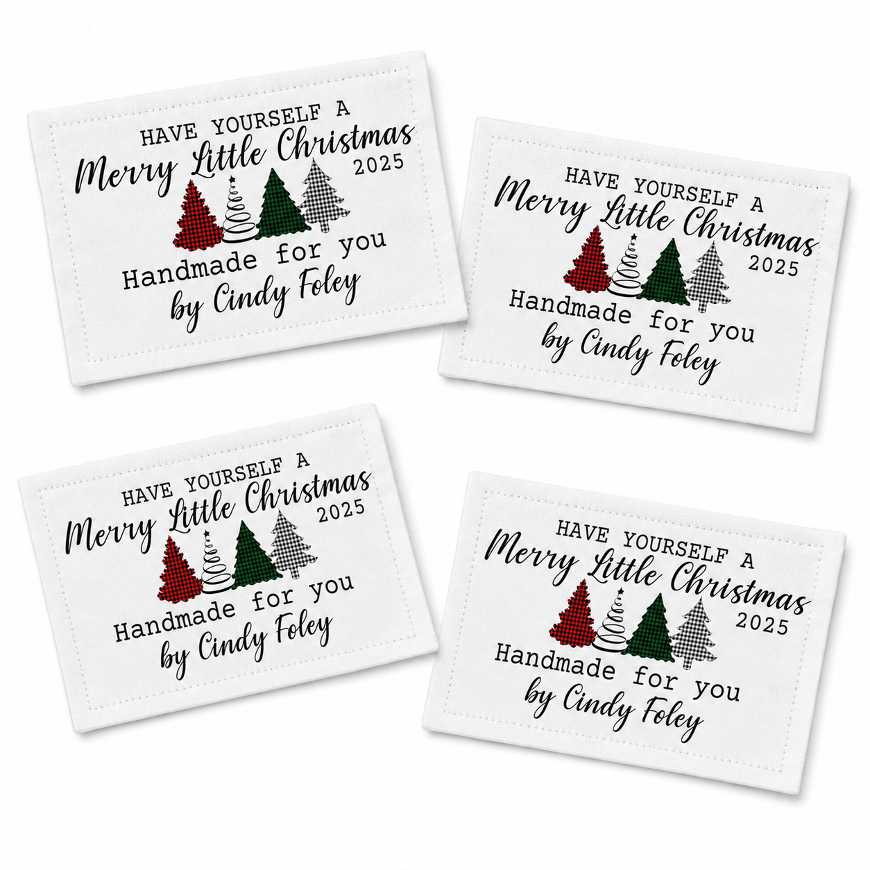 Personalized “Have Yourself a Merry Little Christmas” Quilt Labels - Jammin Threads
