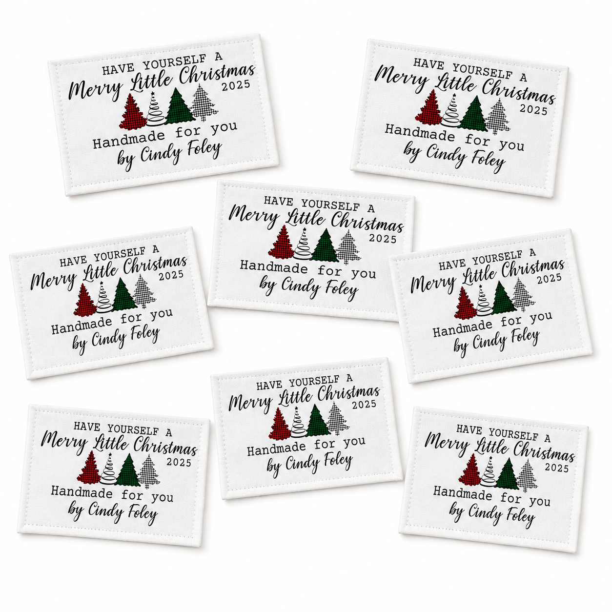Personalized “Have Yourself a Merry Little Christmas” Quilt Labels - Jammin Threads