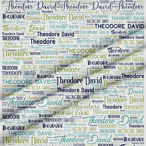 Personalized Name Fabric Panel – Custom Quilt Fabric - Jammin Threads