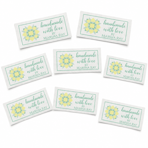 Personalized Quilt Label – Handmade With Love Quilt Block Design - Jammin Threads