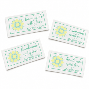 Personalized Quilt Label – Handmade With Love Quilt Block Design - Jammin Threads