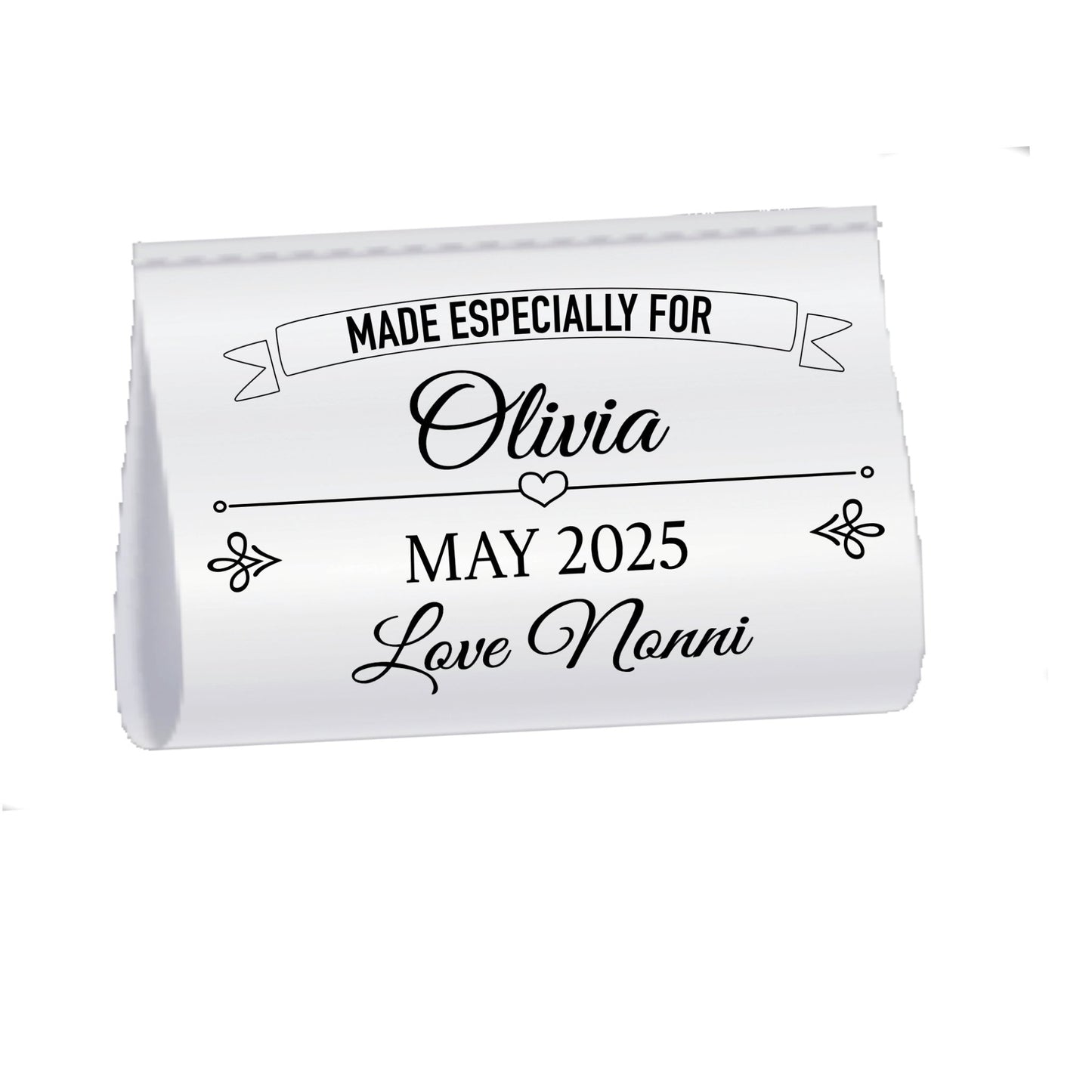 Personalized Satin Quilt Label – “Made Especially For” Custom Quilt Tag – Name, Date & Maker – Sew - In Fold Over Quilt Label - Jammin Threads