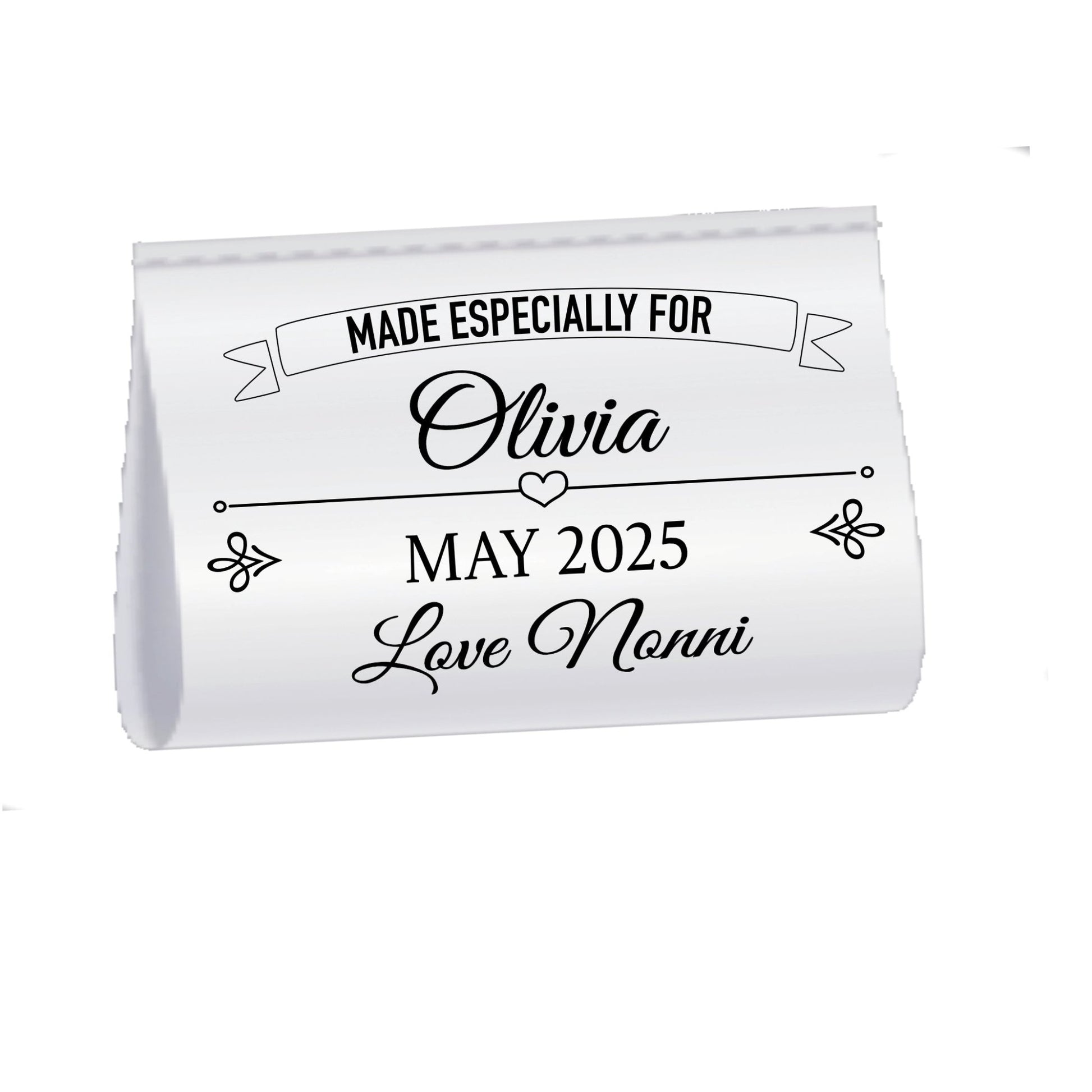 Personalized Satin Quilt Label – “Made Especially For” Custom Quilt Tag – Name, Date & Maker – Sew - In Fold Over Quilt Label - Jammin Threads