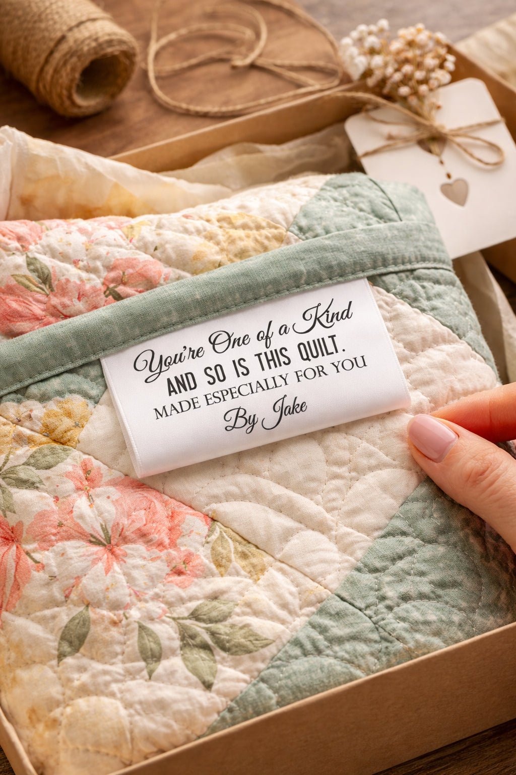 Personalized Satin Quilt Labels – “One of a Kind” Custom Fold Over Tags for Quilts, Handmade Gifts & Sewing Projects - Jammin Threads