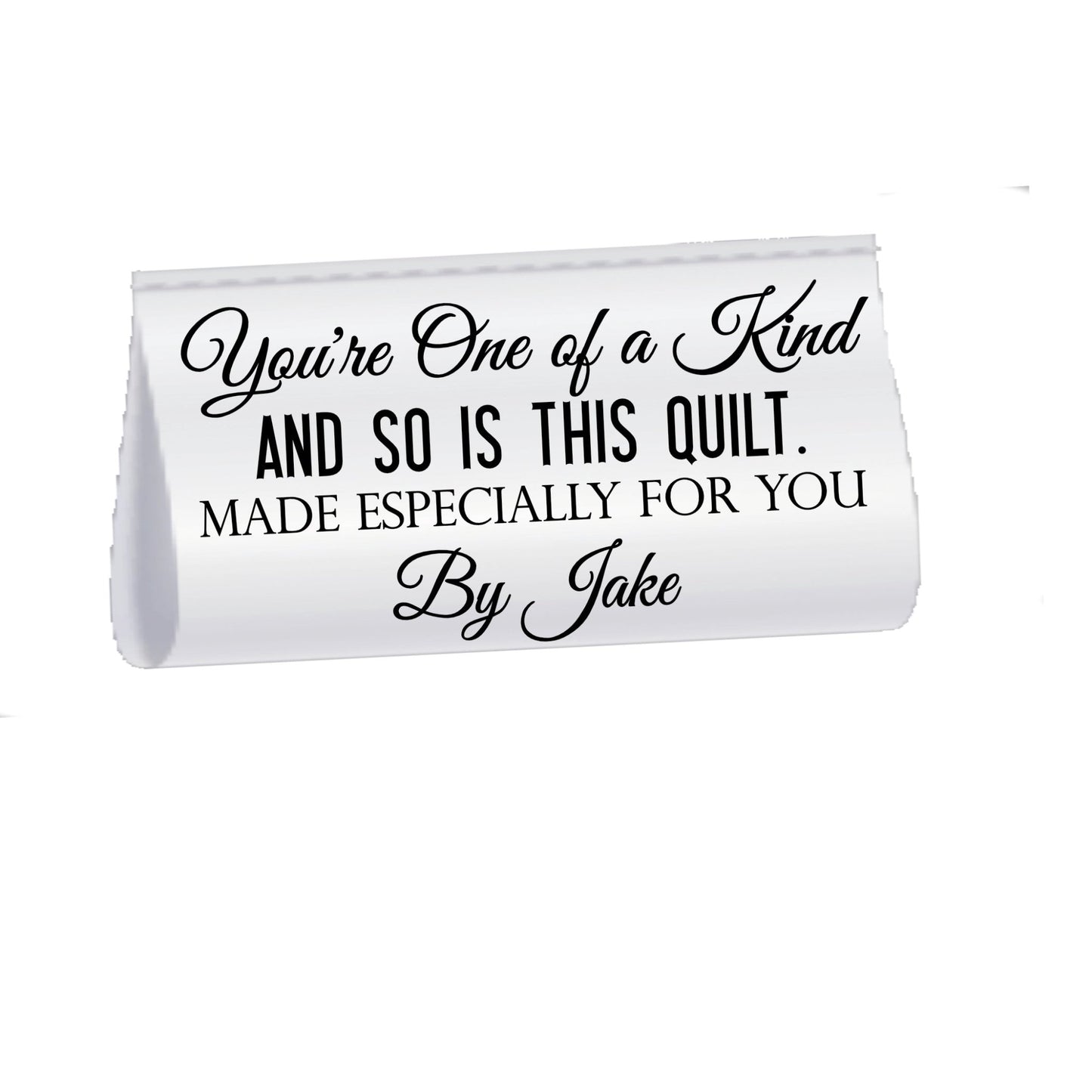 Personalized Satin Quilt Labels – “One of a Kind” Custom Fold Over Tags for Quilts, Handmade Gifts & Sewing Projects - Jammin Threads