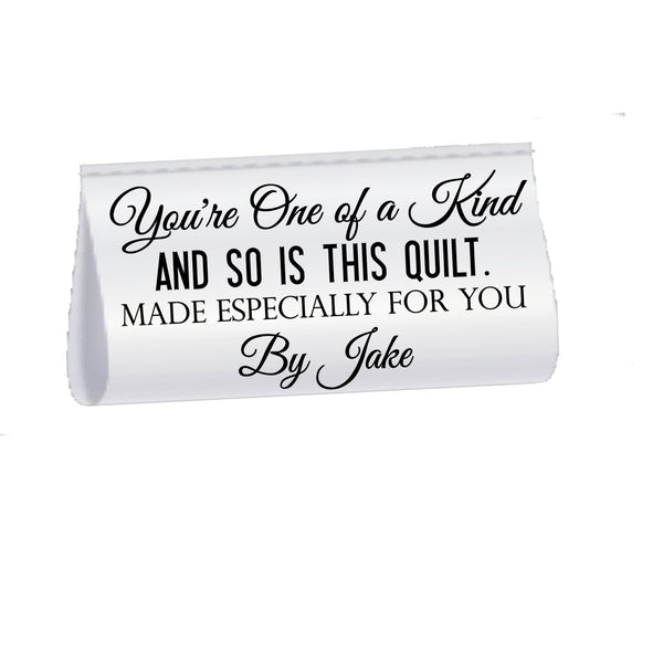 Personalized Satin Quilt Labels – “One of a Kind” Custom Fold Over Tags for Quilts, Handmade Gifts & Sewing Projects - Jammin Threads