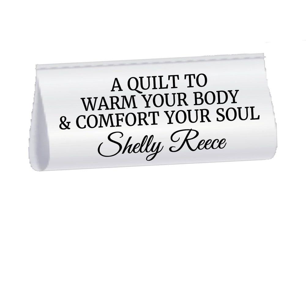 Personalized Satin Quilt Tags – “A Quilt to Warm Your Body & Comfort Your Soul” – Custom Quilt Labels – Sew - In Quilt Tag – Set of 25 - Jammin Threads