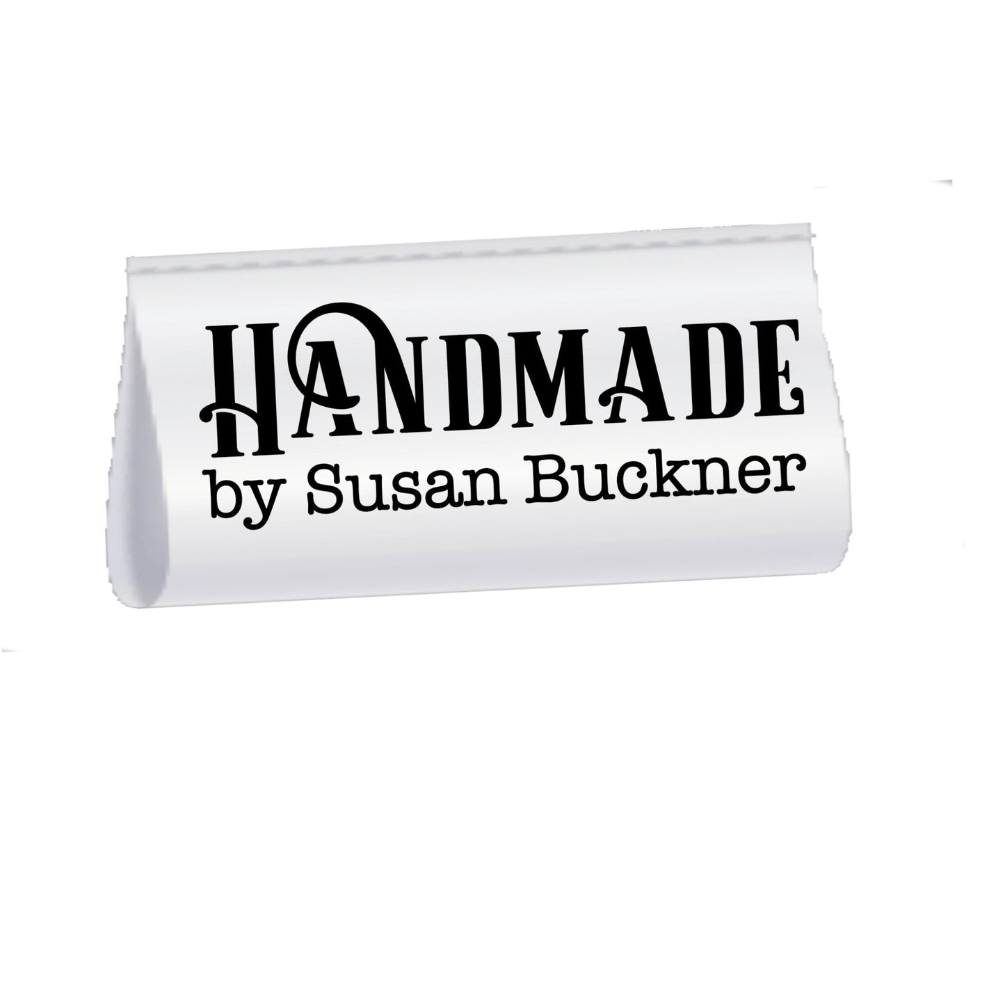 Personalized Satin Quilt Tags – Minimalist Handmade Label – Custom Maker Name Sew - In Tag – Set of 25 - Jammin Threads