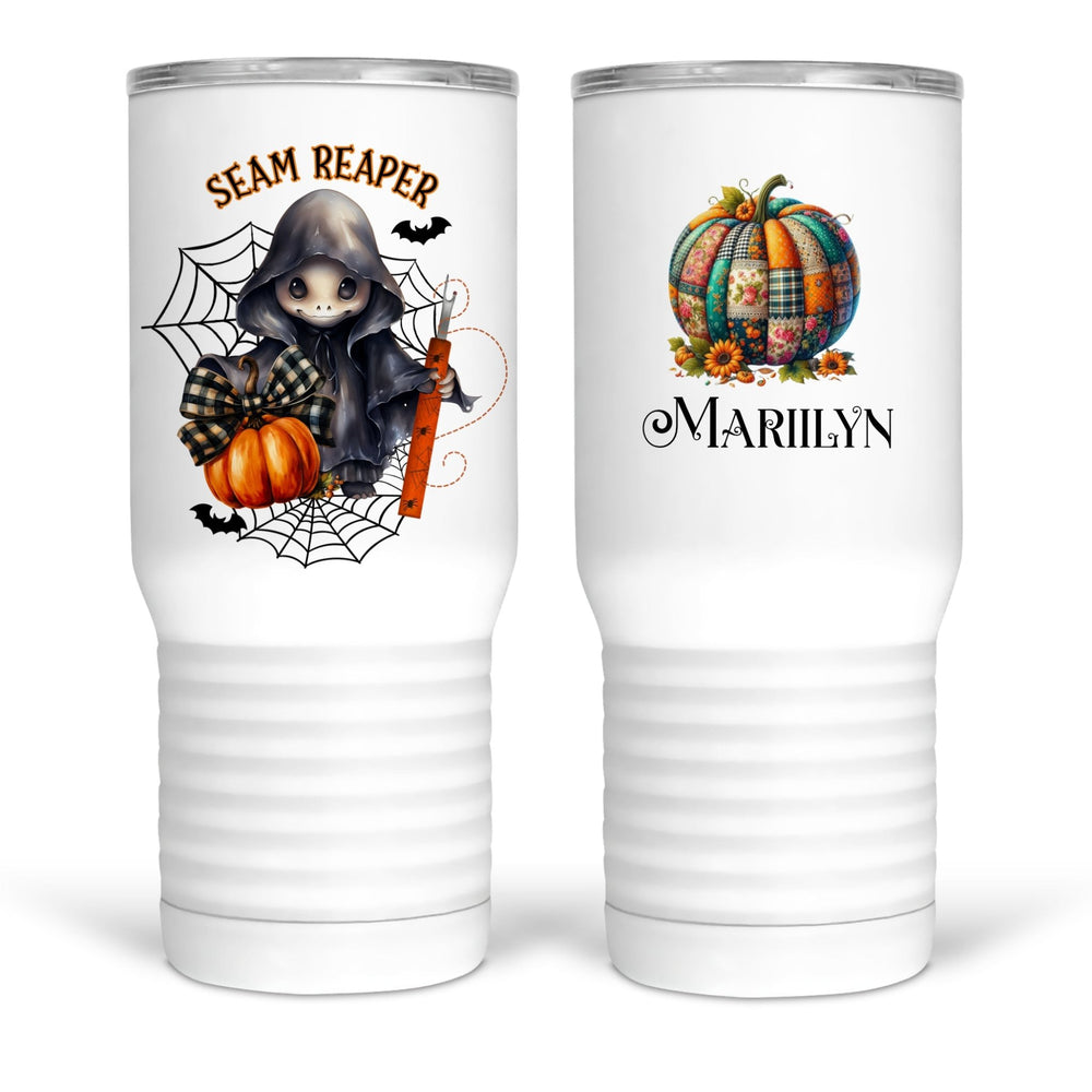 Personalized Seam Reaper Halloween Drinkware – Quilter & Sewing Tumbler - Jammin Threads