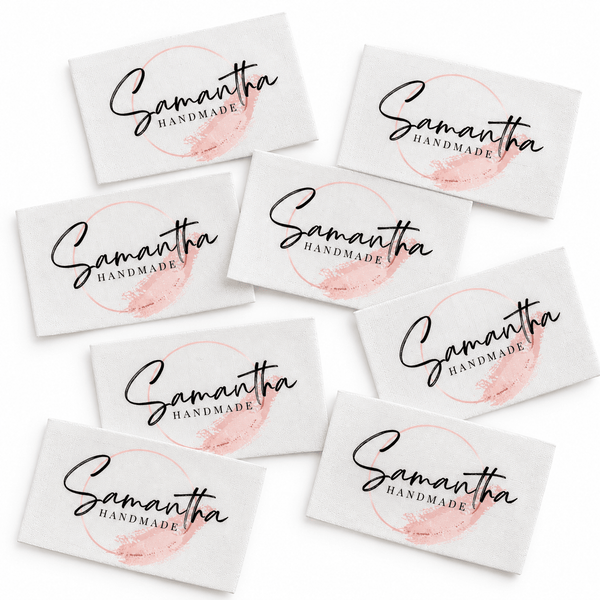 Personalized Signature Quilt Labels – Watercolor Maker's Name - Jammin Threads