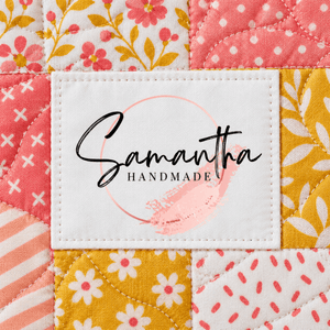 Personalized Signature Quilt Labels – Watercolor Maker's Name - Jammin Threads