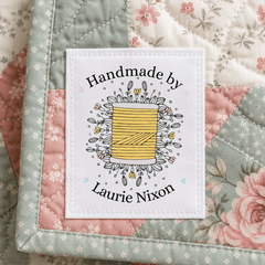 Personalized Spool of Thread Quilt Labels - Jammin Threads