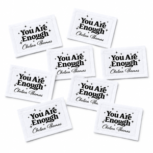 Personalized You Are Enough Quilt Label, Custom Maker Name Quilt Tag, Inspirational Sew - On Quilt Label - Jammin Threads