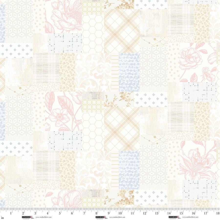 Pieces of America Quilt Fabric by Lilac Bee Designs 8591 - 14 Cream - Jammin Threads