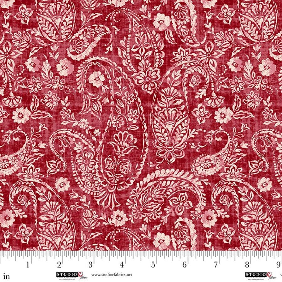 Pieces of America Quilt Fabric by Lilac Bee Designs 8594 - 82 Ruby - Jammin Threads